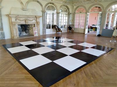 Slate Black & White Dance Floor